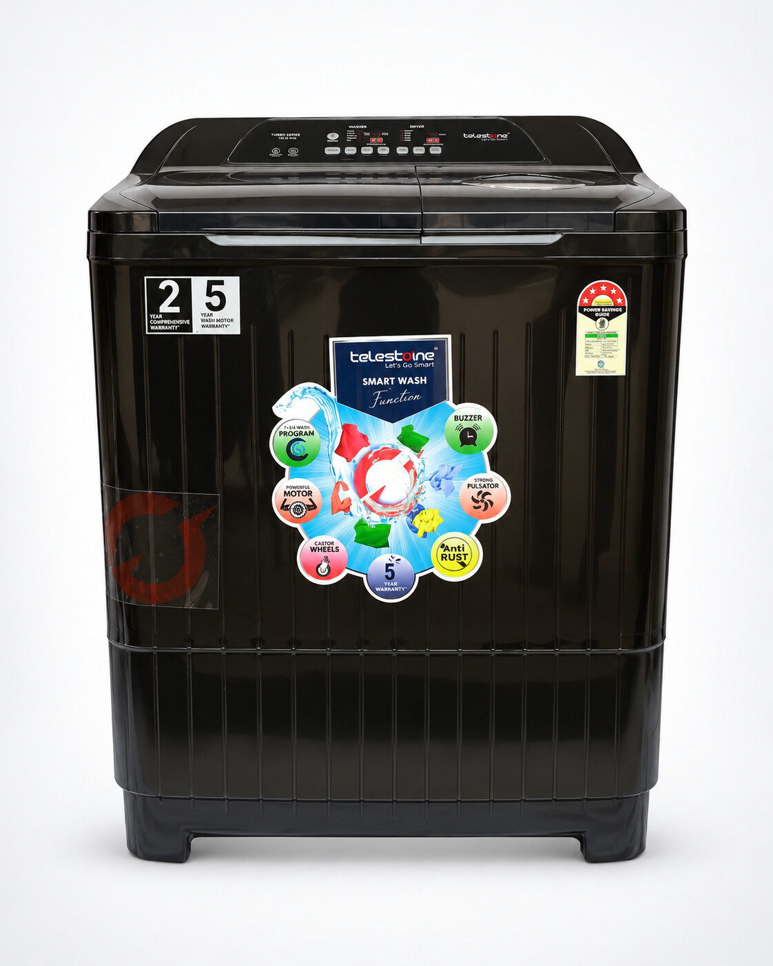 Turbo 10.0 kg Semi-Automatic Washing Machine — Electronic Touch Panel — view 2